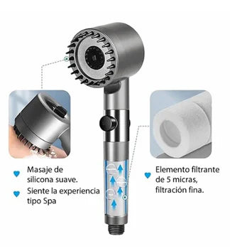 ¡SUPER OFERTA!💥CABEZAL DE DUCHA ALTA PRESIÓN AJUSTABLE 2X1 +ENVÍO GRATIS🎁🚚