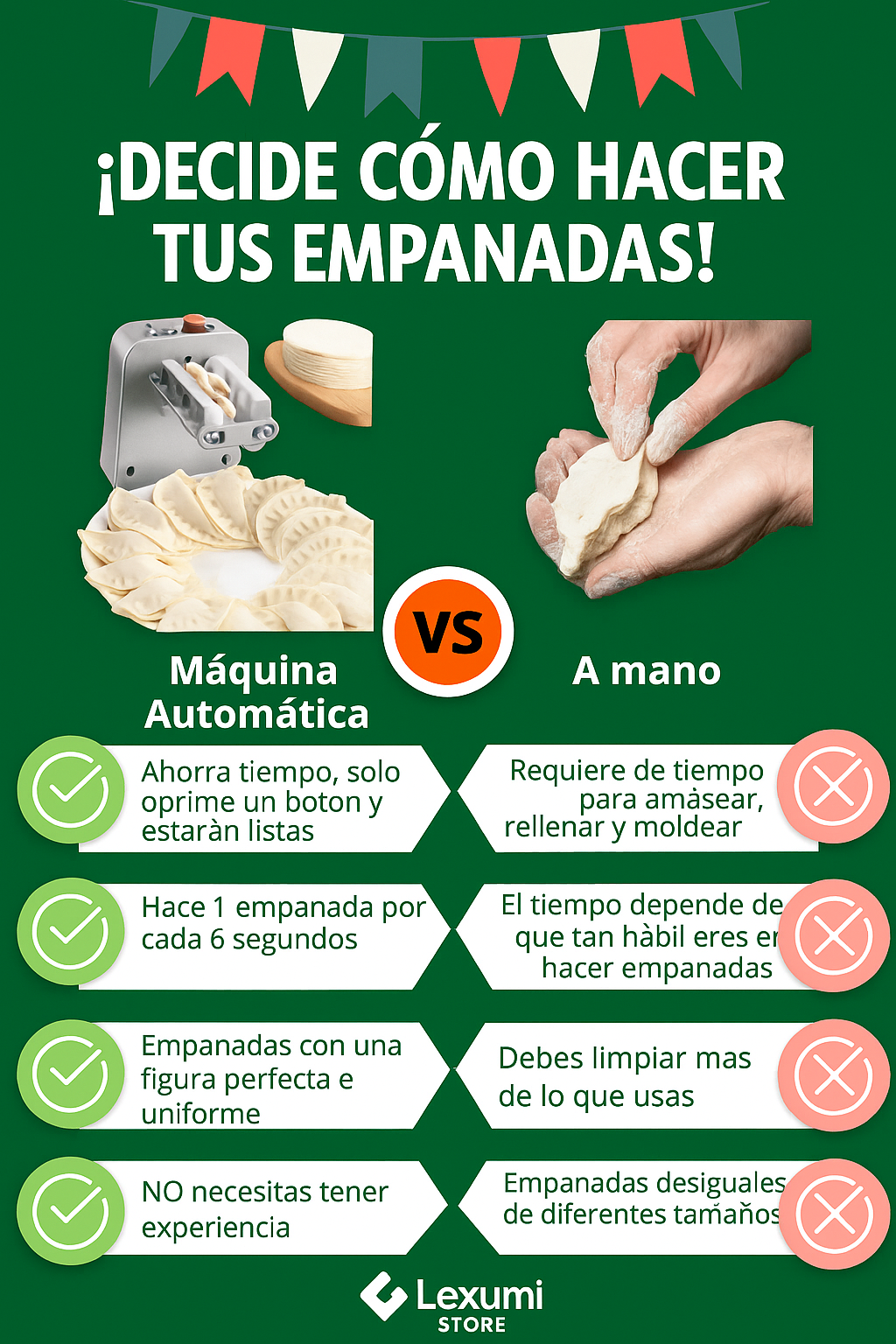 ¡OFERTA DE HOY!⌛Máquina Fabricadora empanadas +ENVIO GRATIS🏡🚚