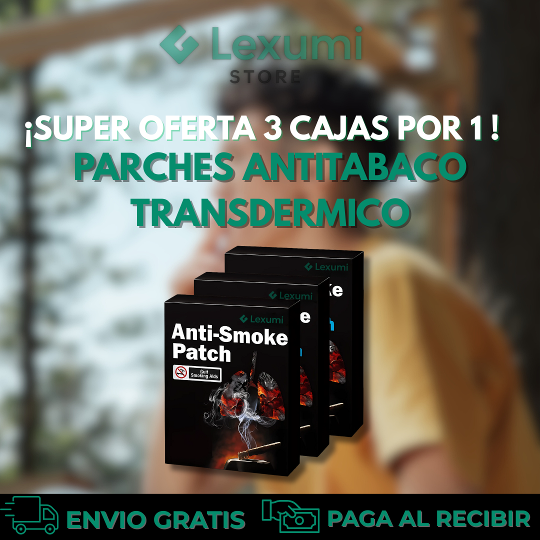 ¡OFERTA DE HOY!⌛3 CAJAS POR 1 PARCHES ANTITABACO TRANSDERMICO🚬+ENVIO GRATIS🏡🚚