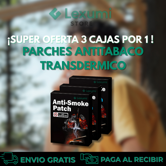 ¡OFERTA DE HOY!⌛3 CAJAS POR 1 PARCHES ANTITABACO TRANSDERMICO🚬+ENVIO GRATIS🏡🚚