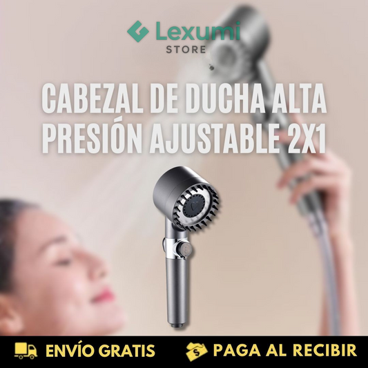 ¡SUPER OFERTA!💥CABEZAL DE DUCHA ALTA PRESIÓN AJUSTABLE 2X1 +ENVÍO GRATIS🎁🚚